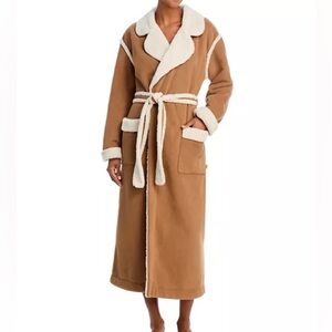 UGG Women's Brown and Cream Robe